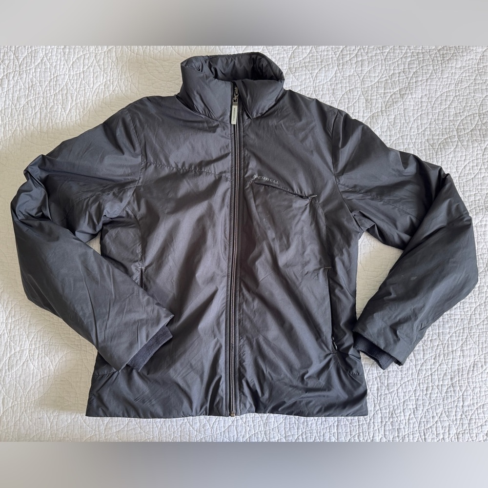 Merrell Women's Full Zip Black Soft Shell Jacket Coat Size Medium